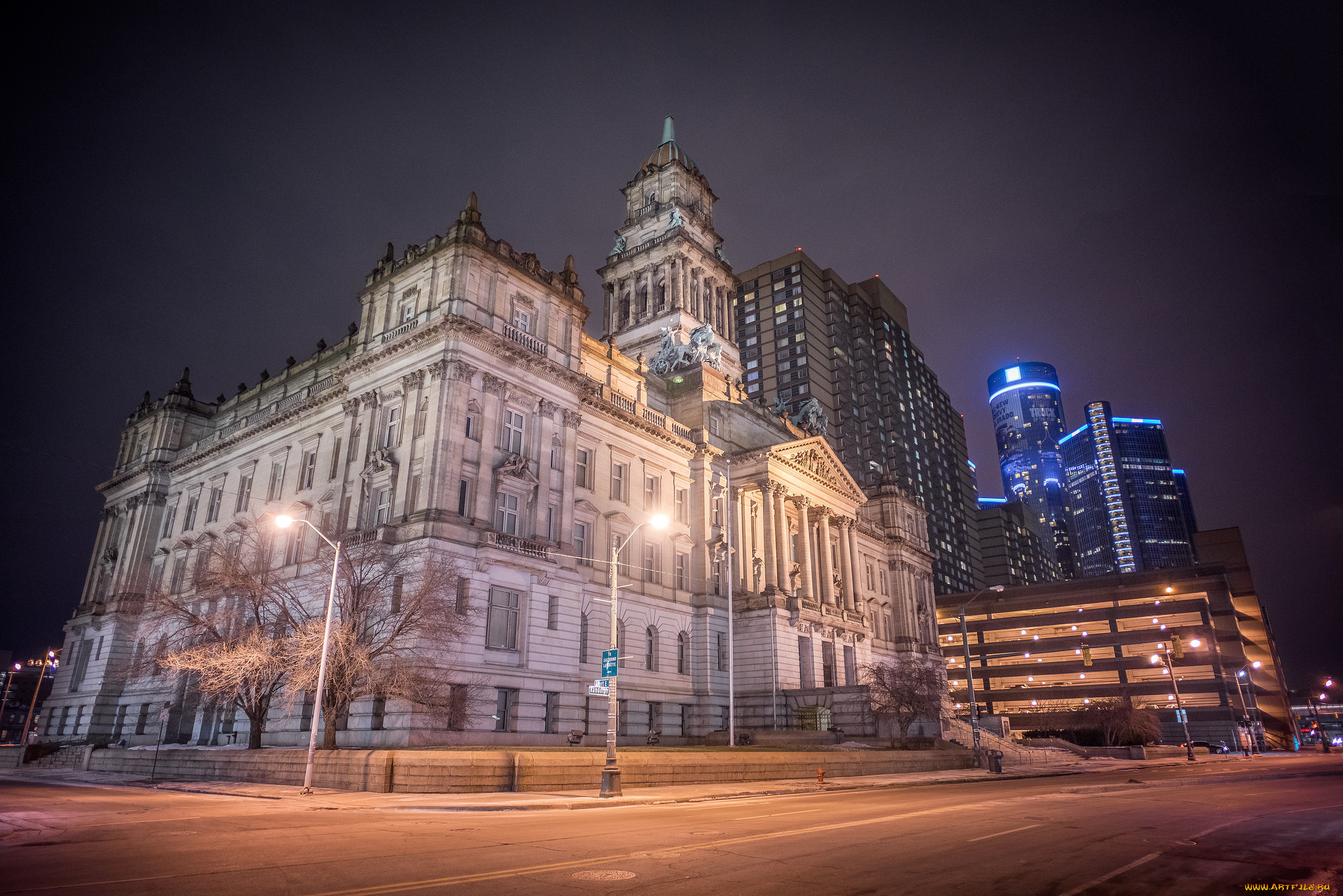 detroit at night, , - ,  , , , 